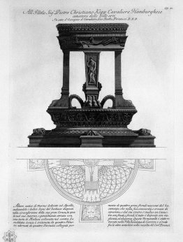 Marble tripod dedicated to Apollo, found in the Villa of Cicero