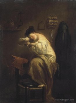 Woman Looking for Fleas