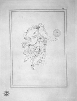Bacchante leading ears; beside her the Sun