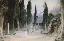 Cemetery among the cypress