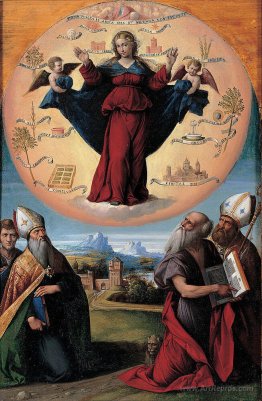 Madonna in Glory and Holy Hones