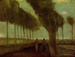 Country Lane with Two Figures