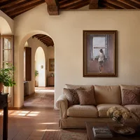 Figure at a Window — Italian Villa