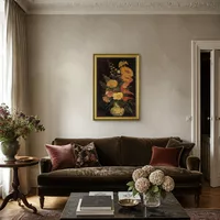 Vase with Asters, Salvia and Other Flowers — Paris Apartment
