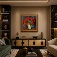 Vase with Red Poppies — Art Deco Apartment