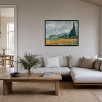 Wheatfield with cypress tree — Scandinavian House