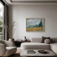 Wheatfield with cypress tree — Contemporary Residence