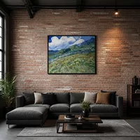 Wheatfield with Mountains in the Background  — Modern Loft