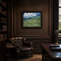 Wheatfield with Mountains in the Background  — Classic Library