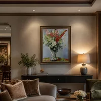 Bouquet of Gadiolas, Lilies and Dasies — Boutique Hotel