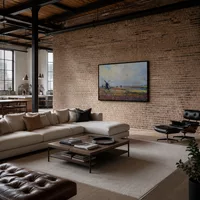Fields of Flowers and Windmills near Leiden — Modern Loft