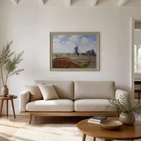Fields of Tulip With The Rijnsburg Windmill — Scandinavian House