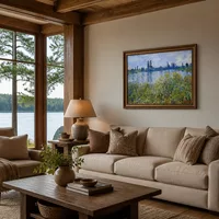 Flowers on the Banks of Seine near Vetheuil — Lake House