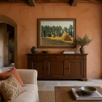 Haystacks at Giverny — Italian Villa