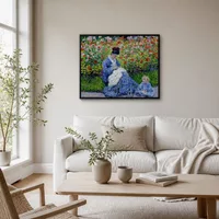 Camille Monet and a Child in the Artist’s Garden in Argenteuil — Scandinavian House