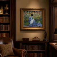 Camille Monet and a Child in the Artist’s Garden in Argenteuil — Classic Library