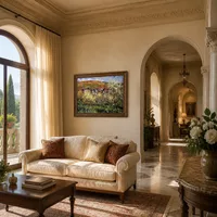 Plum Trees in Blossom at Vetheuil — Italian Villa