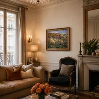Plum Trees in Blossom at Vetheuil — Paris Apartment