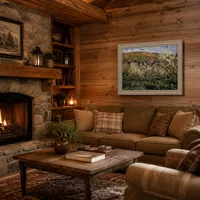 Plum Trees in Blossom at Vetheuil — Mountain Cabin