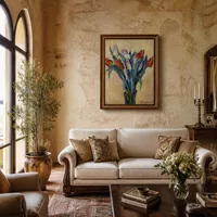 Vase of Tulips — Italian Villa