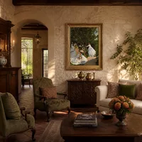 Women in the garden — Italian Villa