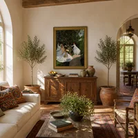 Women in the garden — Mediterranean House