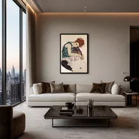Seated Woman with Bent Knee — Luxury Penthouse