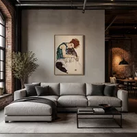Seated Woman with Bent Knee — Modern Loft