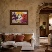 Irises and poppies — Italian Villa