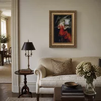 The Woman in Red — Italian Villa