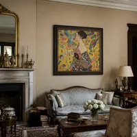 Lady with Fan — Historic Mansion