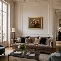 Vase of Peonies — Paris Apartment
