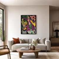 Woman in a Purple Coat  — Contemporary Residence