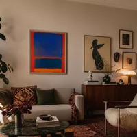 Blue, Orange, Red — Art Collector Home