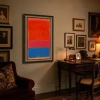 No. 1 (Royal Red and Blue) — Art Collector Home