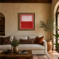 White Over Red — Mediterranean House
