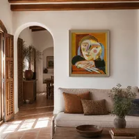 Woman by the window — Mediterranean House