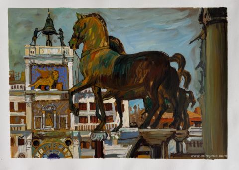 This painting, hand-painted by our artists