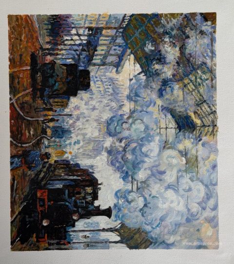 This painting, hand-painted by our artists