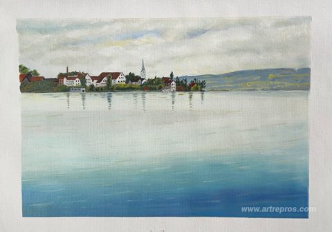 This painting, hand-painted by our artists