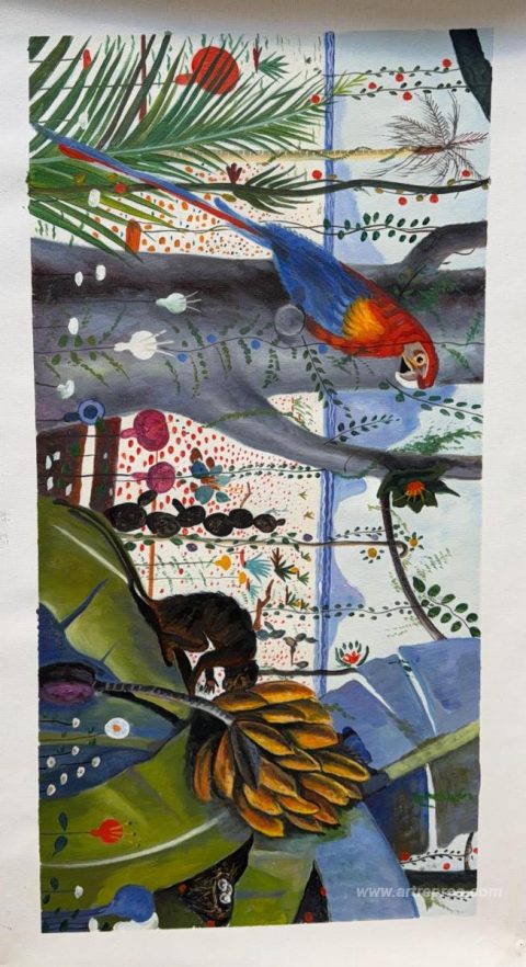 This painting, hand-painted by our artists
