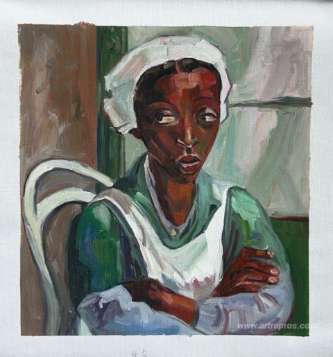 This painting, hand-painted by our artists