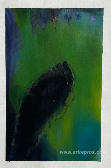 This painting, hand-painted by our artists