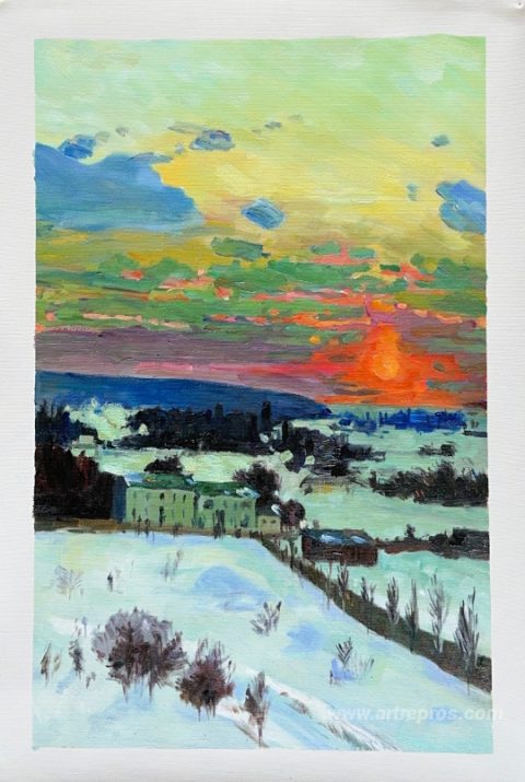 This painting, hand-painted by our artists