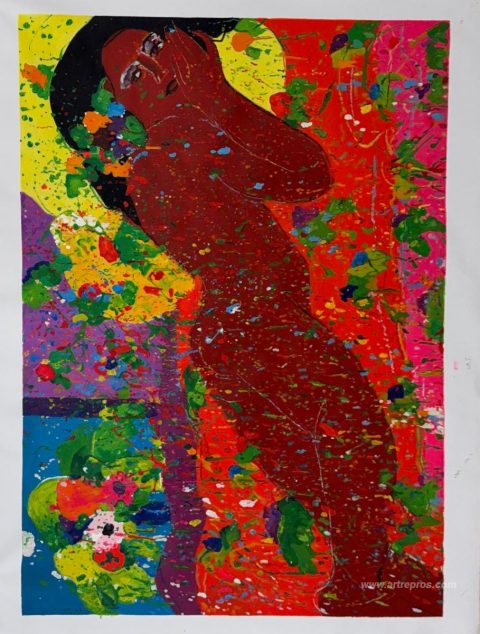 This painting, hand-painted by our artists