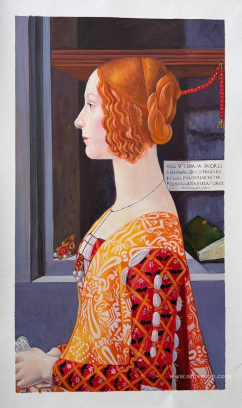 This painting, hand-painted by our artists