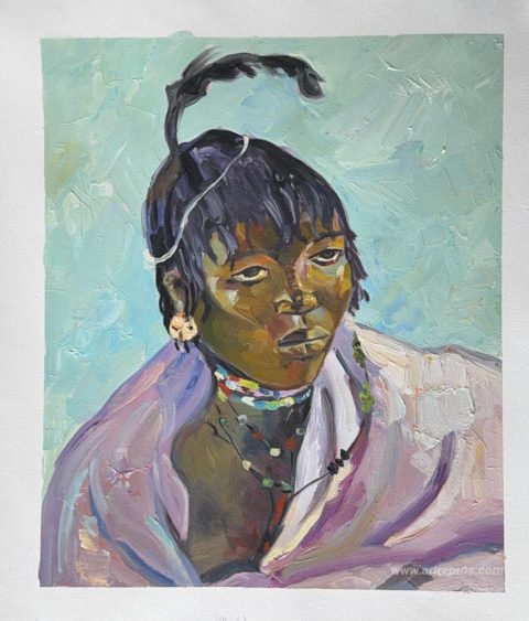 This painting, hand-painted by our artists
