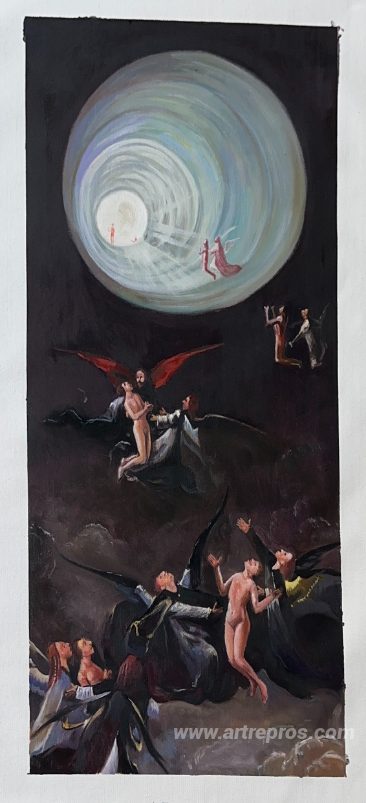 This painting, hand-painted by our artists