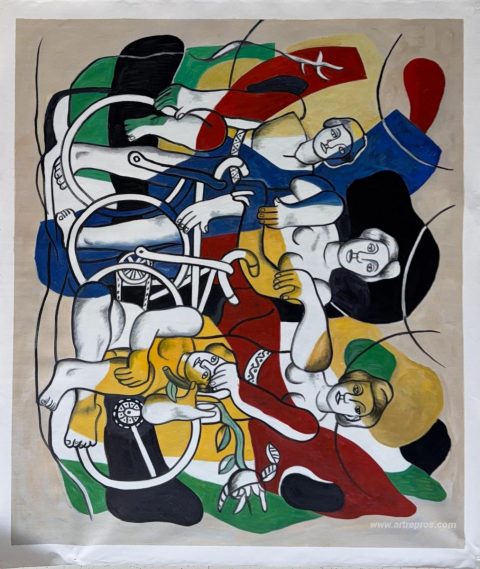 This painting, hand-painted by our artists