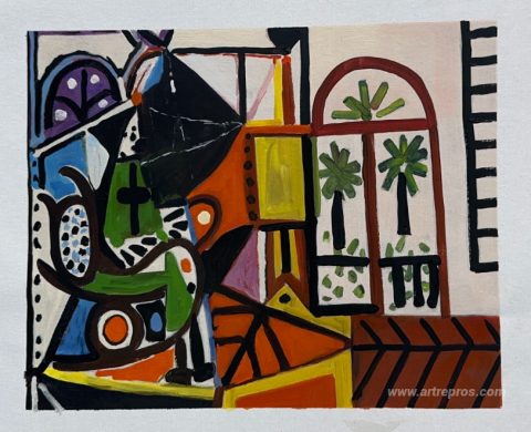 This painting, hand-painted by our artists